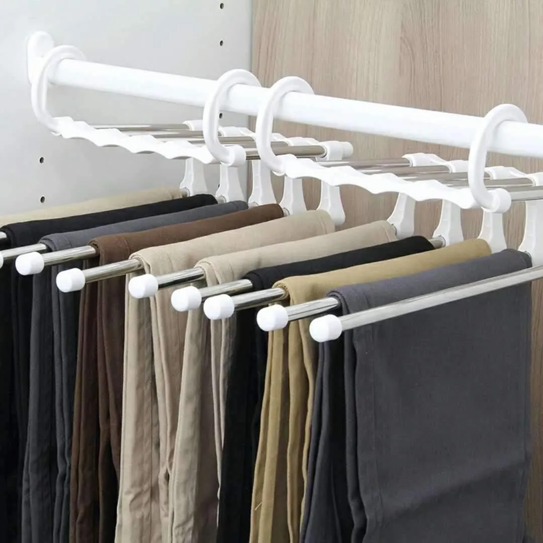 5 IN 1 STAINLESS STEEL WARDROBE MAGIC ORGANIZER (Buy 1 Get One Free)