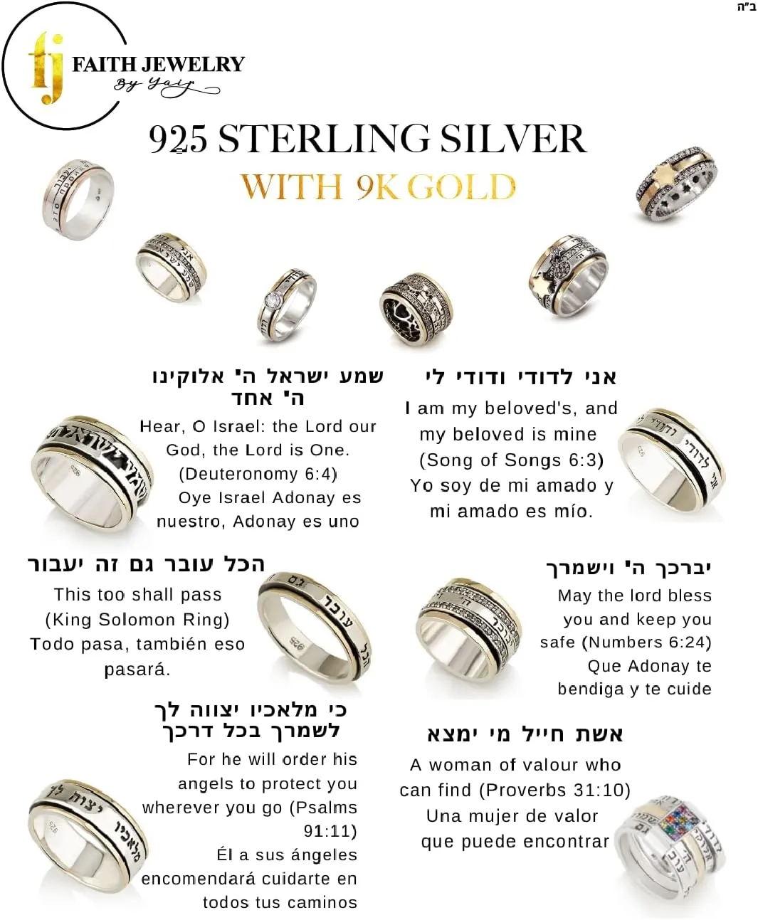 925 Sterling Silver Mezuzah Necklace, Scroll Pendant, Jewish Shema Necklace, Jewish Jewelry for Women, Chain Hebrew Letters, Messianic, Blessings Israel Gifts Souvenirs Spiritual Kabbalah Art Holy Land Mens Jewelry