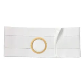 9" Right, White, Regular Elastic, Nu-Form Belt, Extra Large, 3-1/2" Opening Placed 1-1/2" From Bottom, Contoured