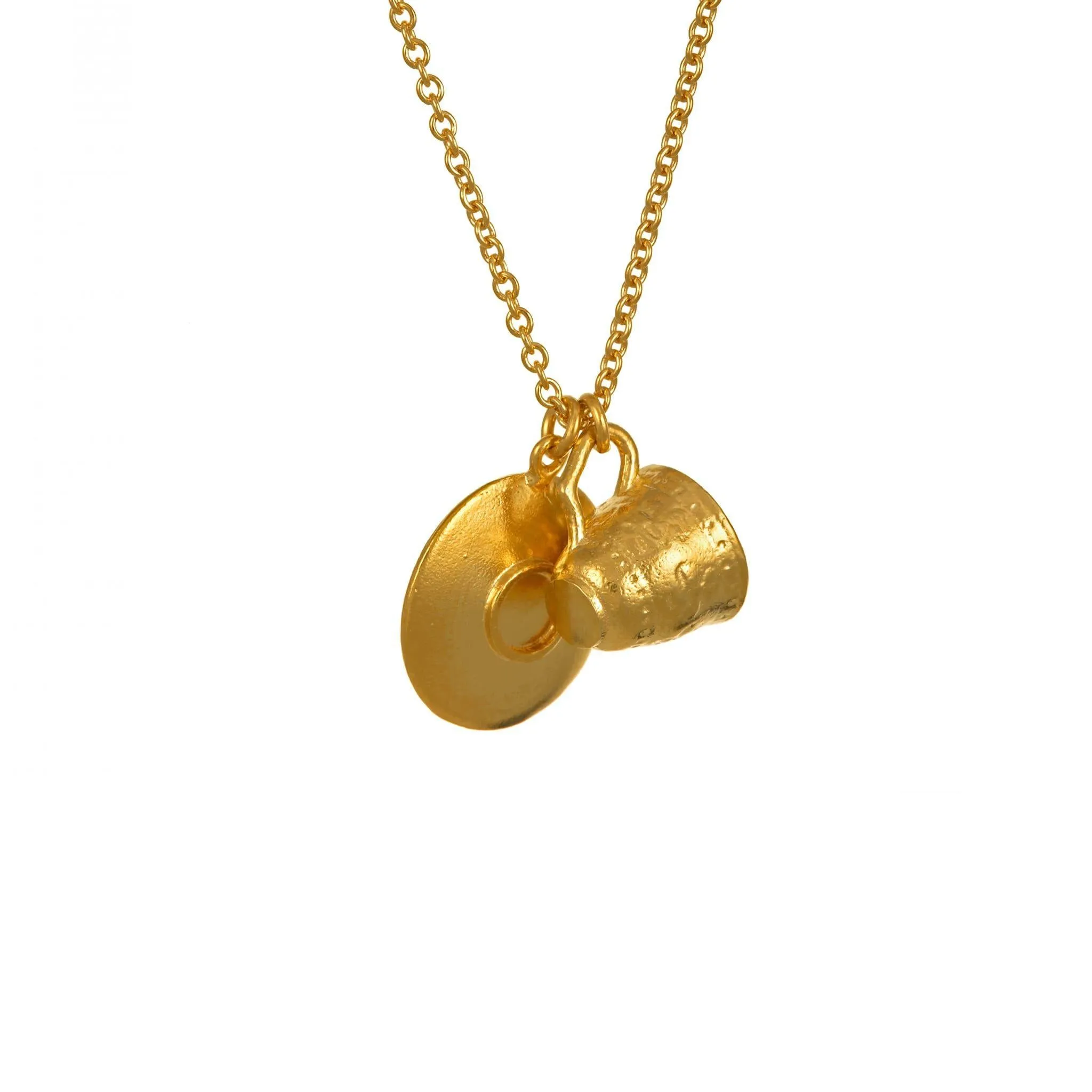 Alex Monroe Teacup and Saucer Necklace