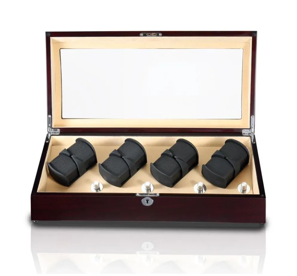 Avoca Watch Winder Box for 8   8 Watches in Mahogany