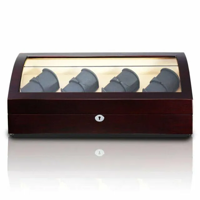 Avoca Watch Winder Box for 8   8 Watches in Mahogany