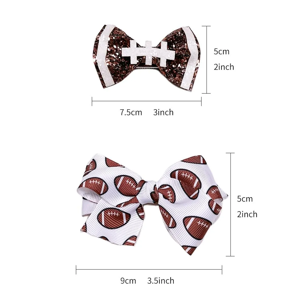 Baby Girl's Turban Headband with Football Bows and Hair Band BBG19 (B1)