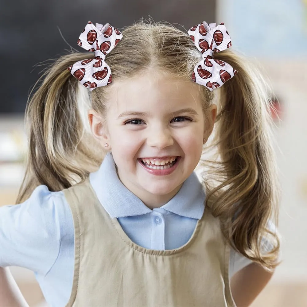 Baby Girl's Turban Headband with Football Bows and Hair Band BBG19 (B1)