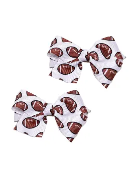 Baby Girl's Turban Headband with Football Bows and Hair Band BBG19 (B1)