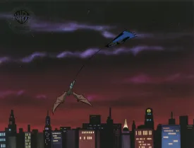 Batman The Animated Series Original Production Cel with Matching Drawing: Batman, Man-Bat