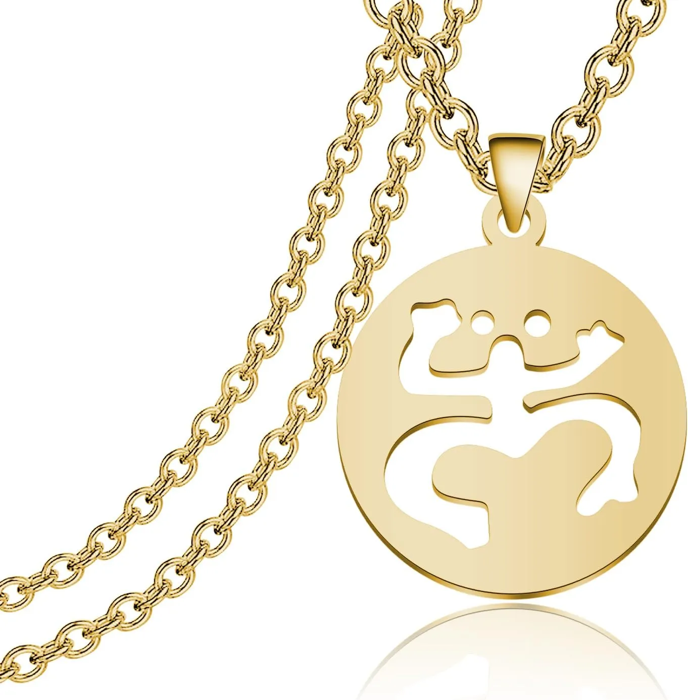 CENWA Stainless Steel Co-qui Taino Necklace Taino Pendant Necklace