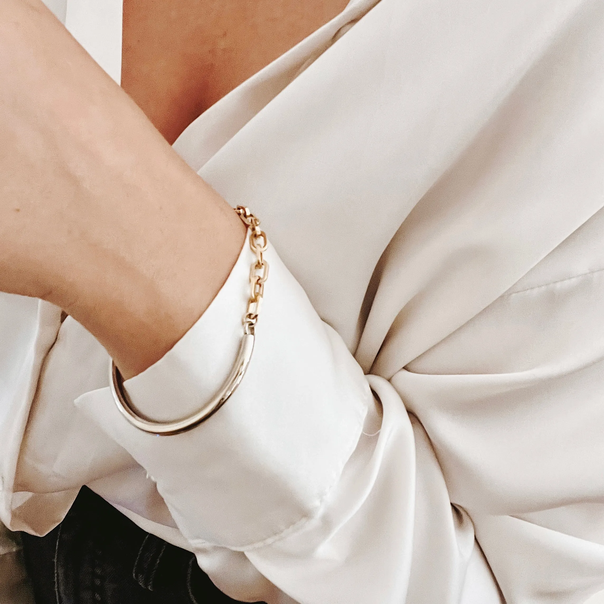Chain Bangle Bracelet