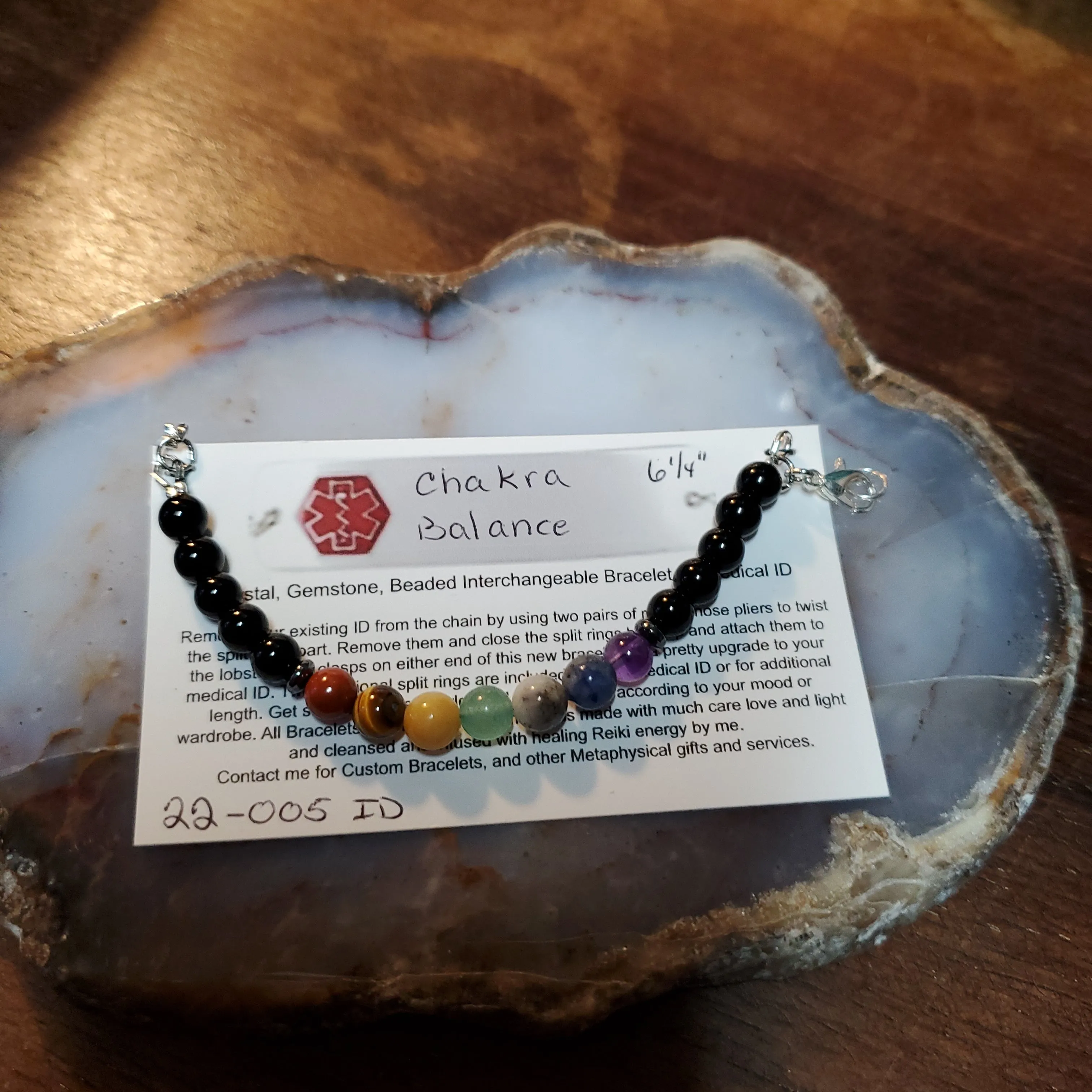 Crystal Medical Alert Bracelet