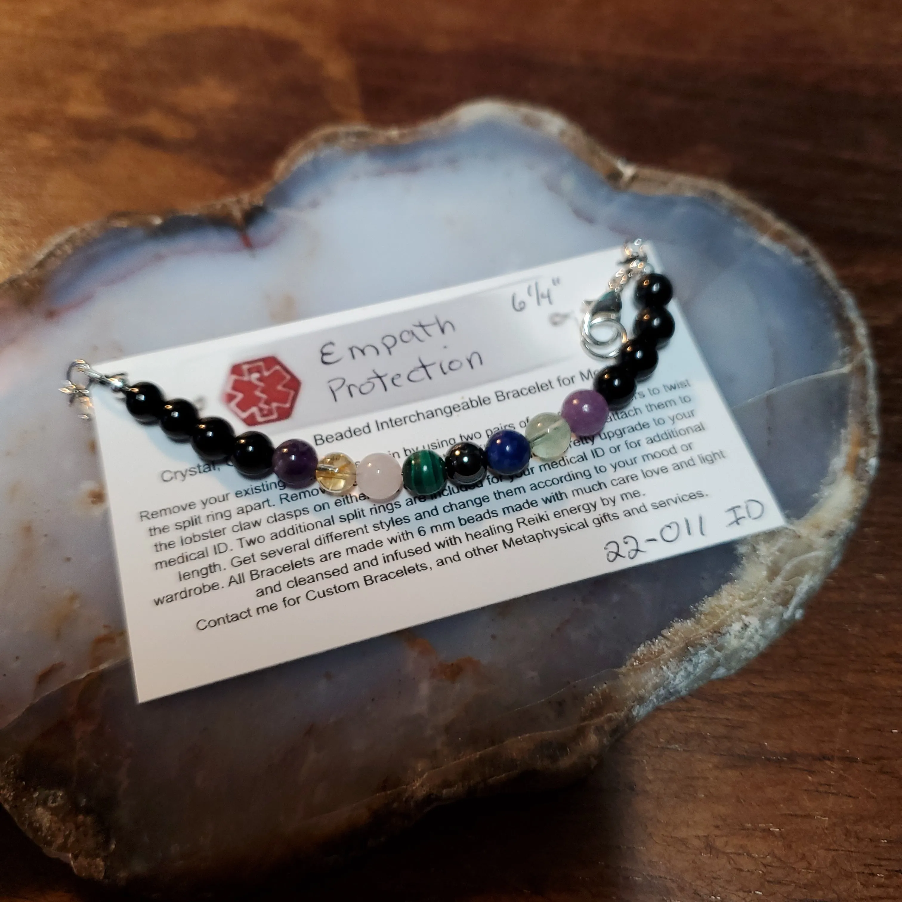 Crystal Medical Alert Bracelet