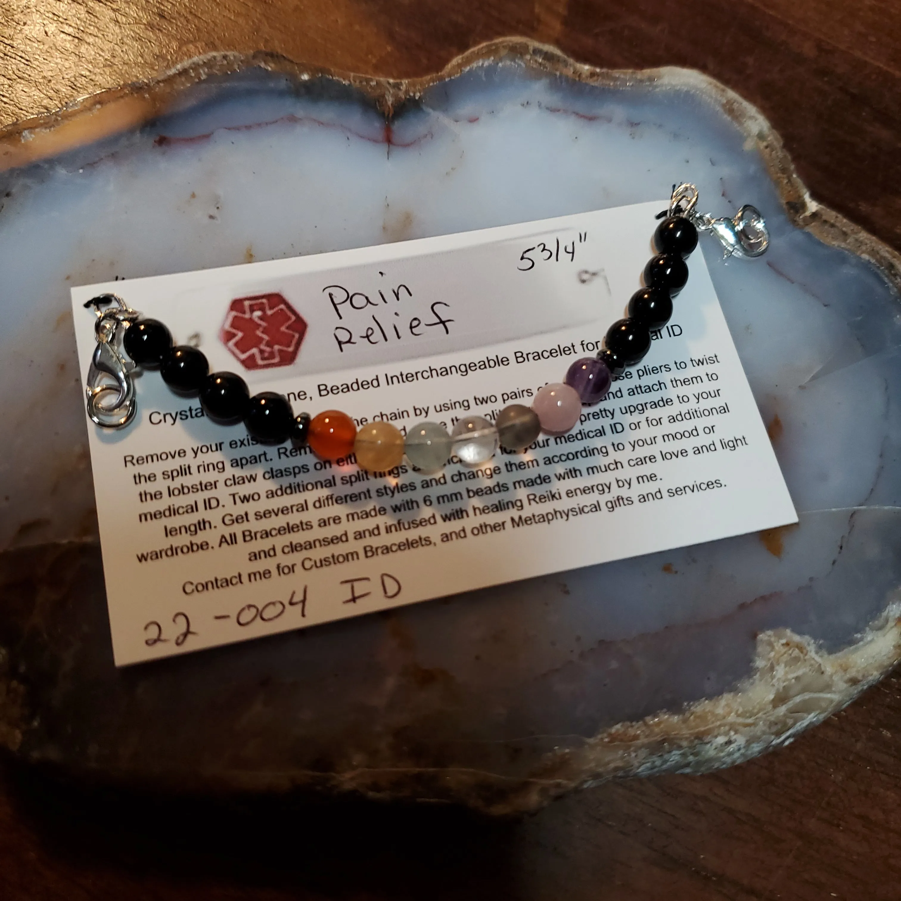 Crystal Medical Alert Bracelet