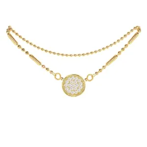 Cubic Zirconia Circle Anklet