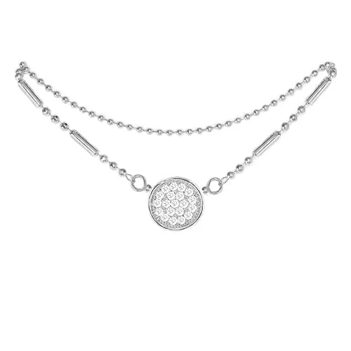 Cubic Zirconia Circle Anklet