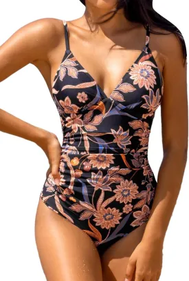 CUPSHE Women's One Piece Swimsuit Tummy Control V Neck Bathing Suits