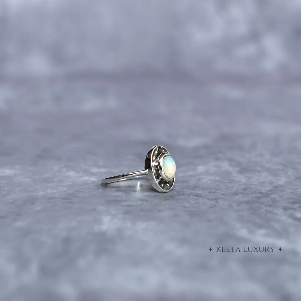 Dark Elegance - Opal Ring