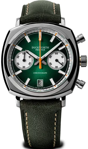 DuckwORSth Prestex Watch Chronograph 42 Green Green Leather D