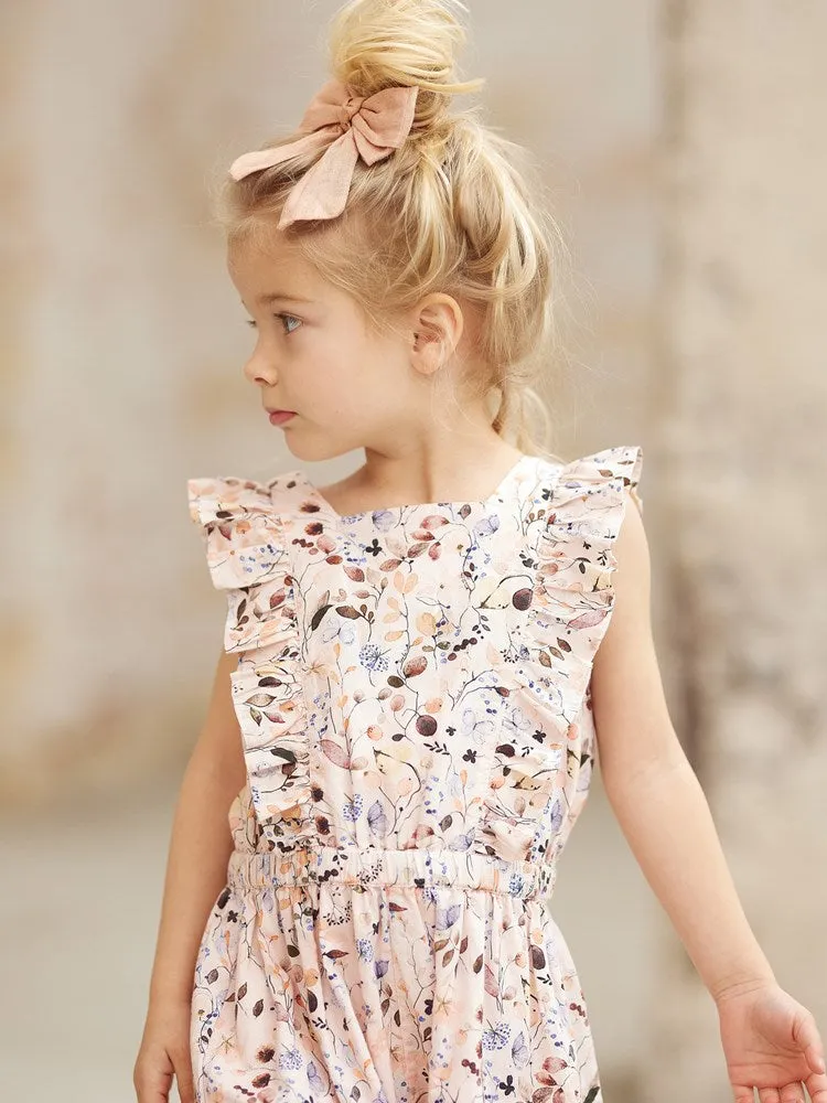 Girl's 12 Piece Hair Decoration - Dark Brown/Rose