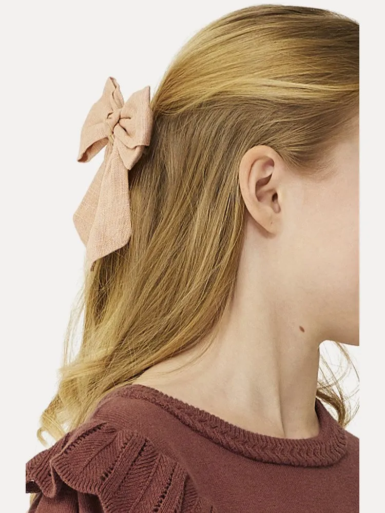 Girl's 12 Piece Hair Decoration - Dark Brown/Rose