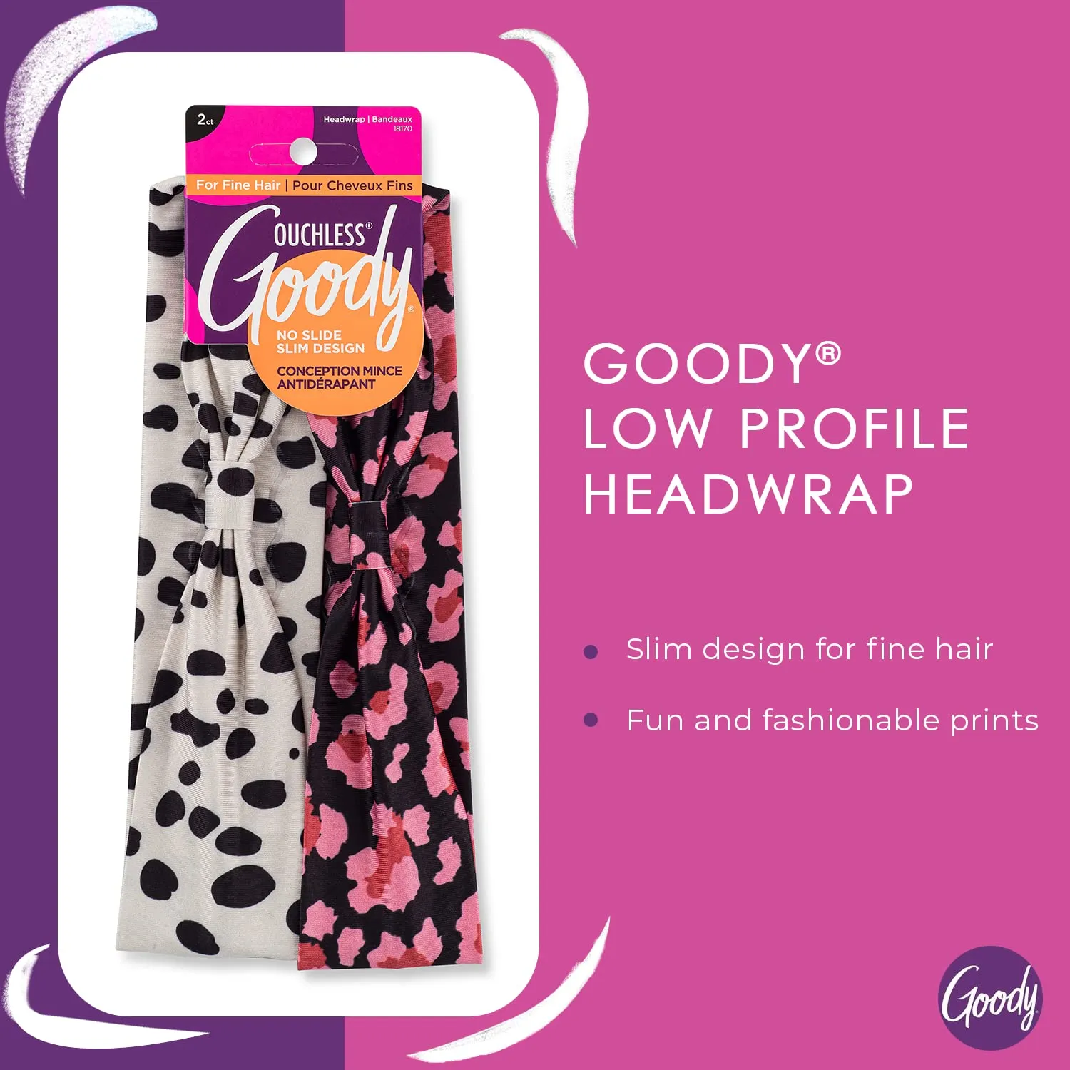 HEADWRAP LOW PROFILE DOTS 2CT