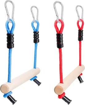 Lily's Things Monkey Bars for Kids(2 Pack) | Ninja Slackline Accessories for Slackline Obstacle Course | Monkey Bars for Backyard | Attachments to Most Any Home Playground Equipment Sets