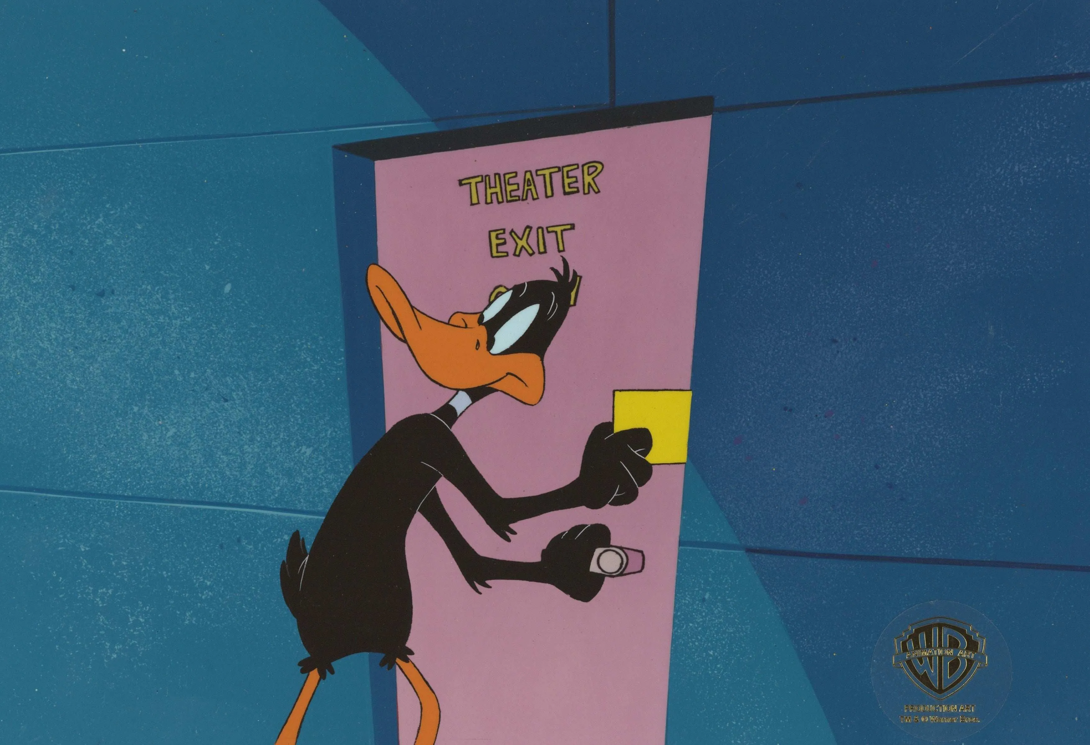 Looney Tunes Original Production Cel Signed By Darrell Van Citters: Daffy