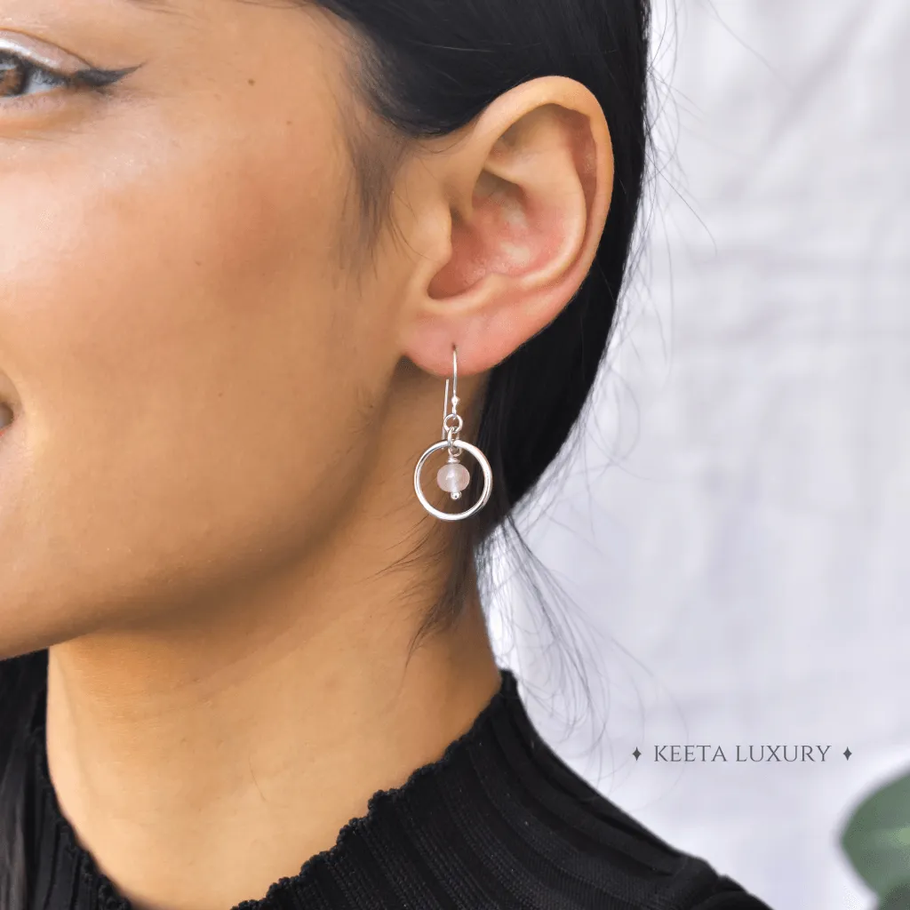 Love - Rose Quartz Earrings