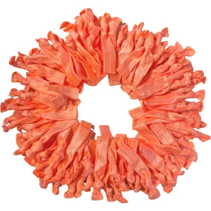 Neon Orange Ribbon Hair Ties - 100 Pack