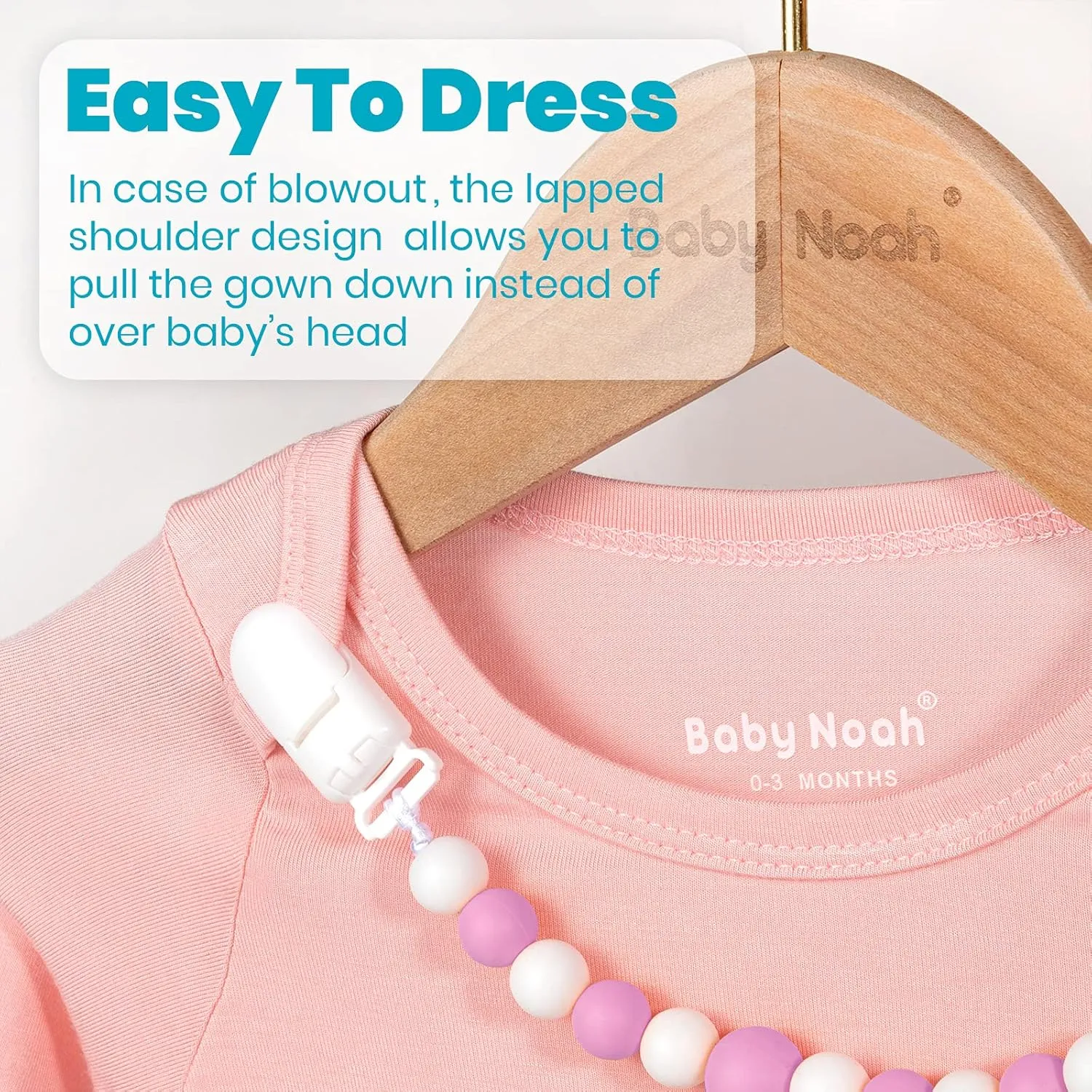 Newborn Baby Knotted Gown, Super Soft Silky Infant Long Sleeve Sleeper with Mittens and Hat & Bowknot Set (Extra Long)