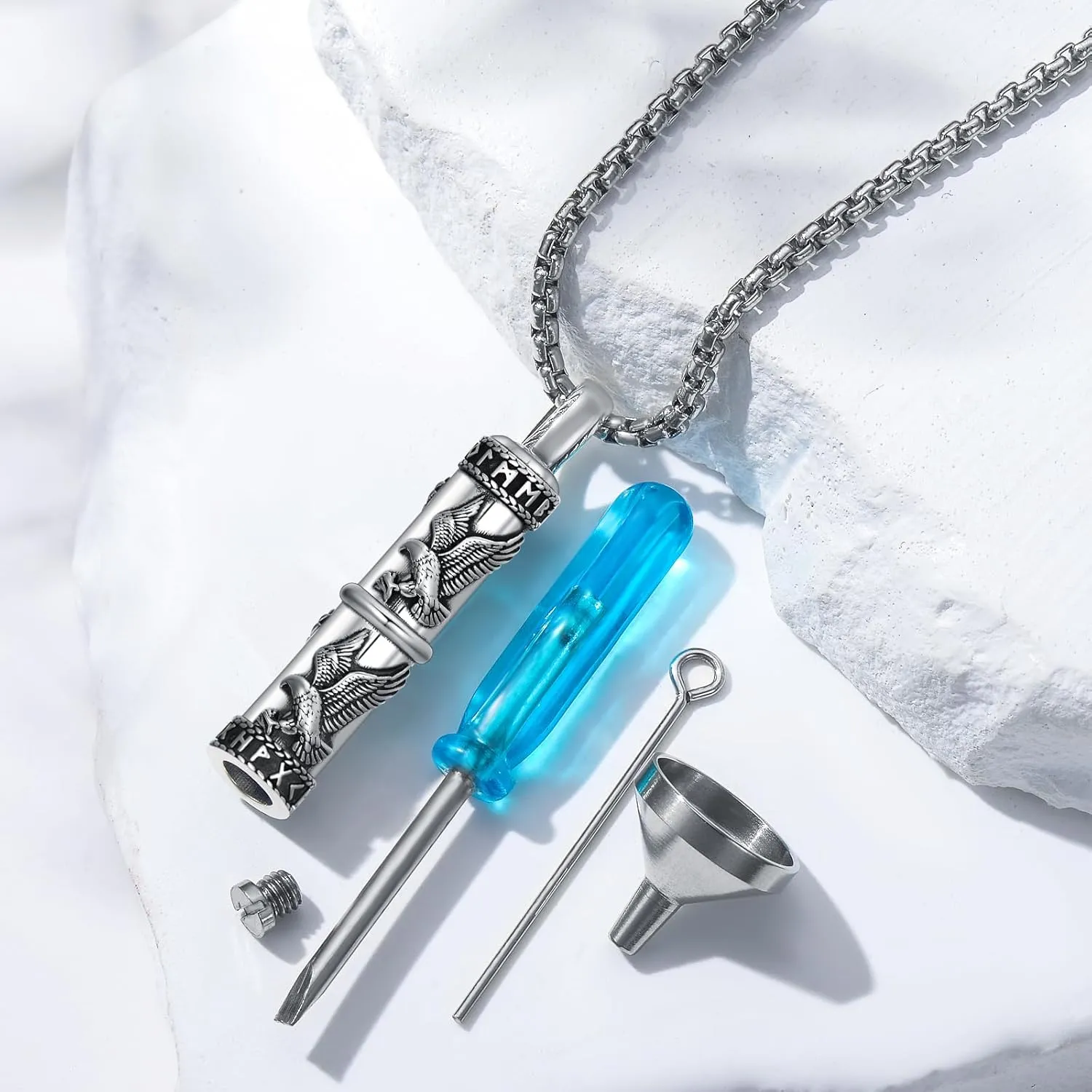 Plumeria/Sunflower/Dog Urn Necklace for Ashes 925 Sterling Silver Abalone Shell Eagle/Butterfly/Hummingbird Urn Pendant Memorial Cremation Jewelry for Women Men