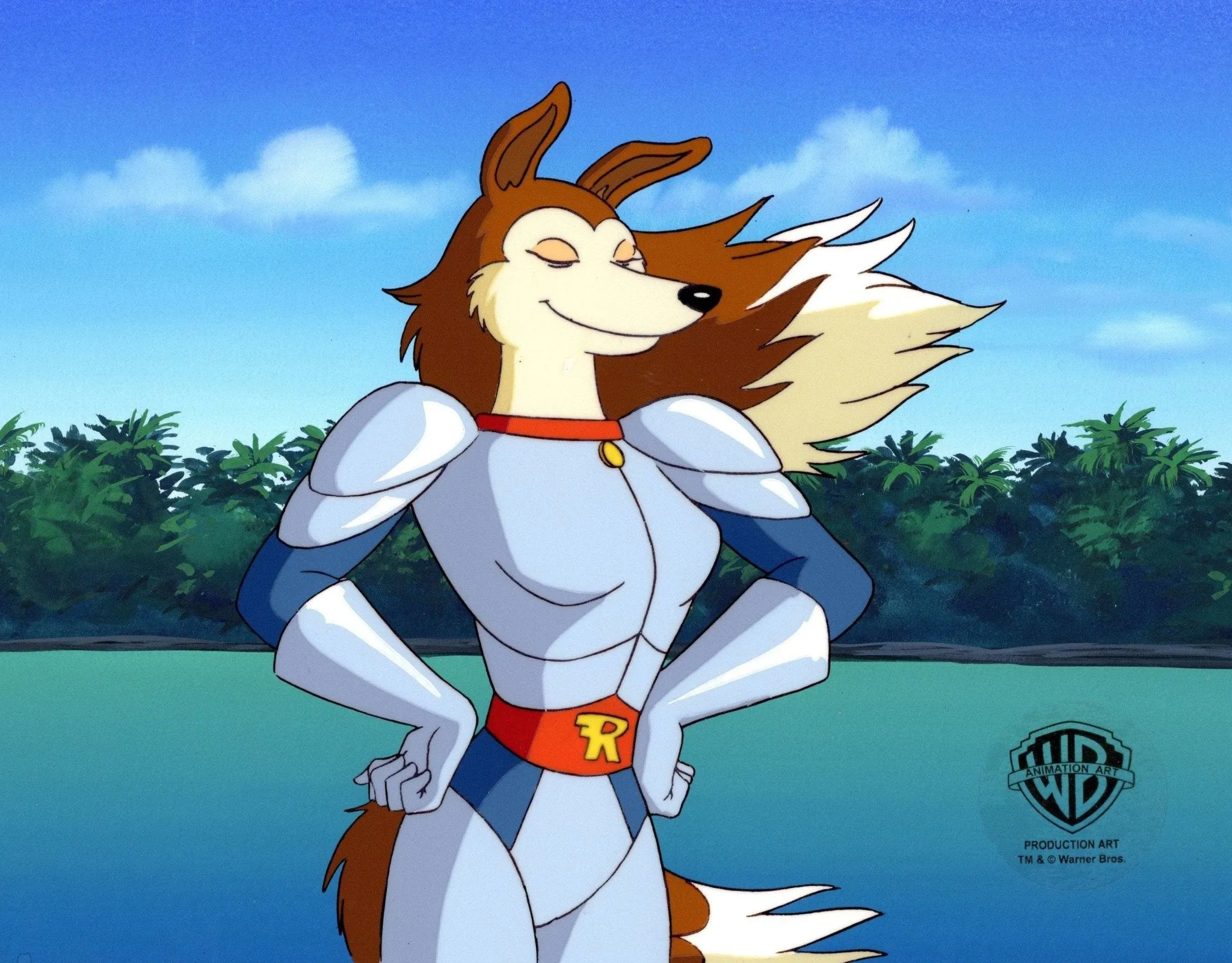 Road Rovers Original Production Cel on Original Background with Original Drawing: Colleen