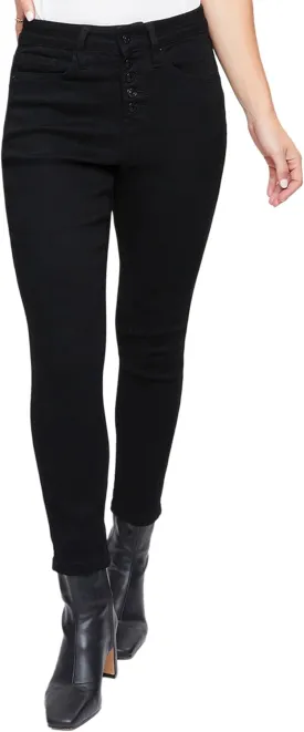 Royalty For Me Womens YMI Jeans Women's Vintage High Rise Button Fly Skinny Anklet Jeans