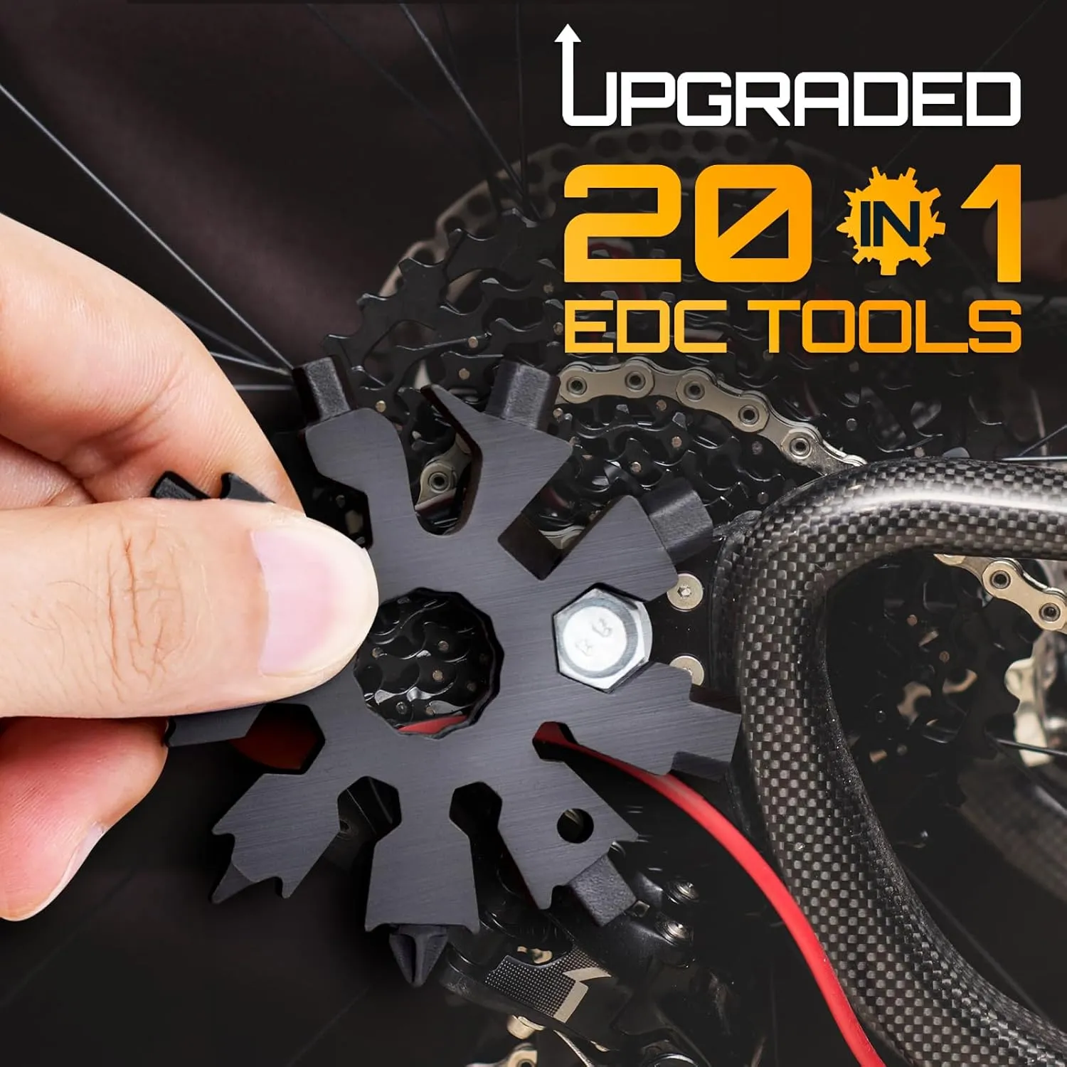 Snowflake Multitool Gifts for Men 20-in-1 Mini Tools Christmas Stocking Stuffers for Men Women Adults Dad Pocket Size Gadget Screwdriver Bottle Opener