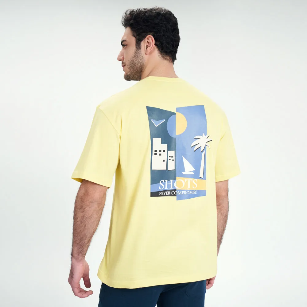 t-shirt oversize Yellow
