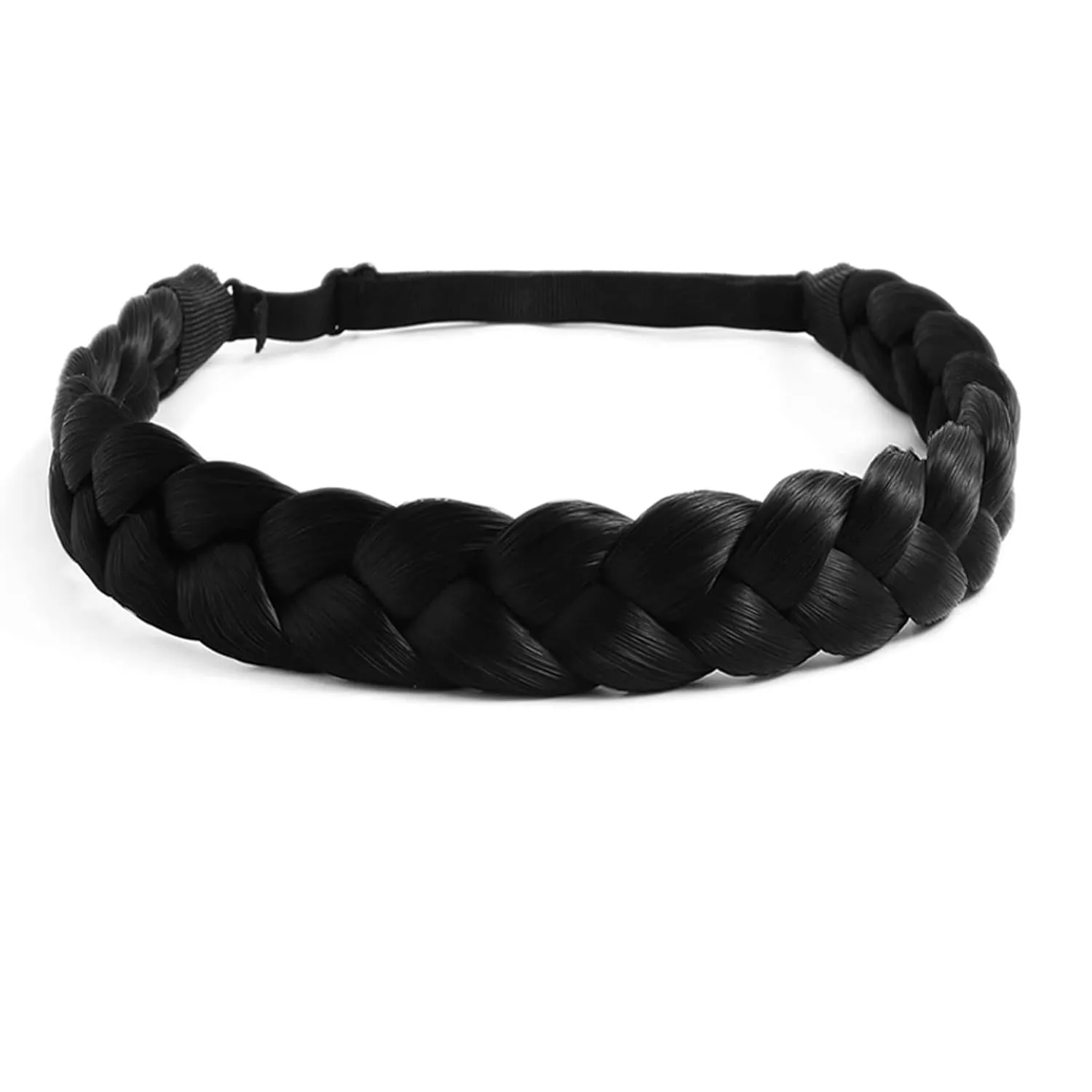 TOECWEGR Braid Headband 3 Strands Synthetic Braided Headbands Stretch Plaited Hairpiece Fashion Girl Costume Hair Accessories