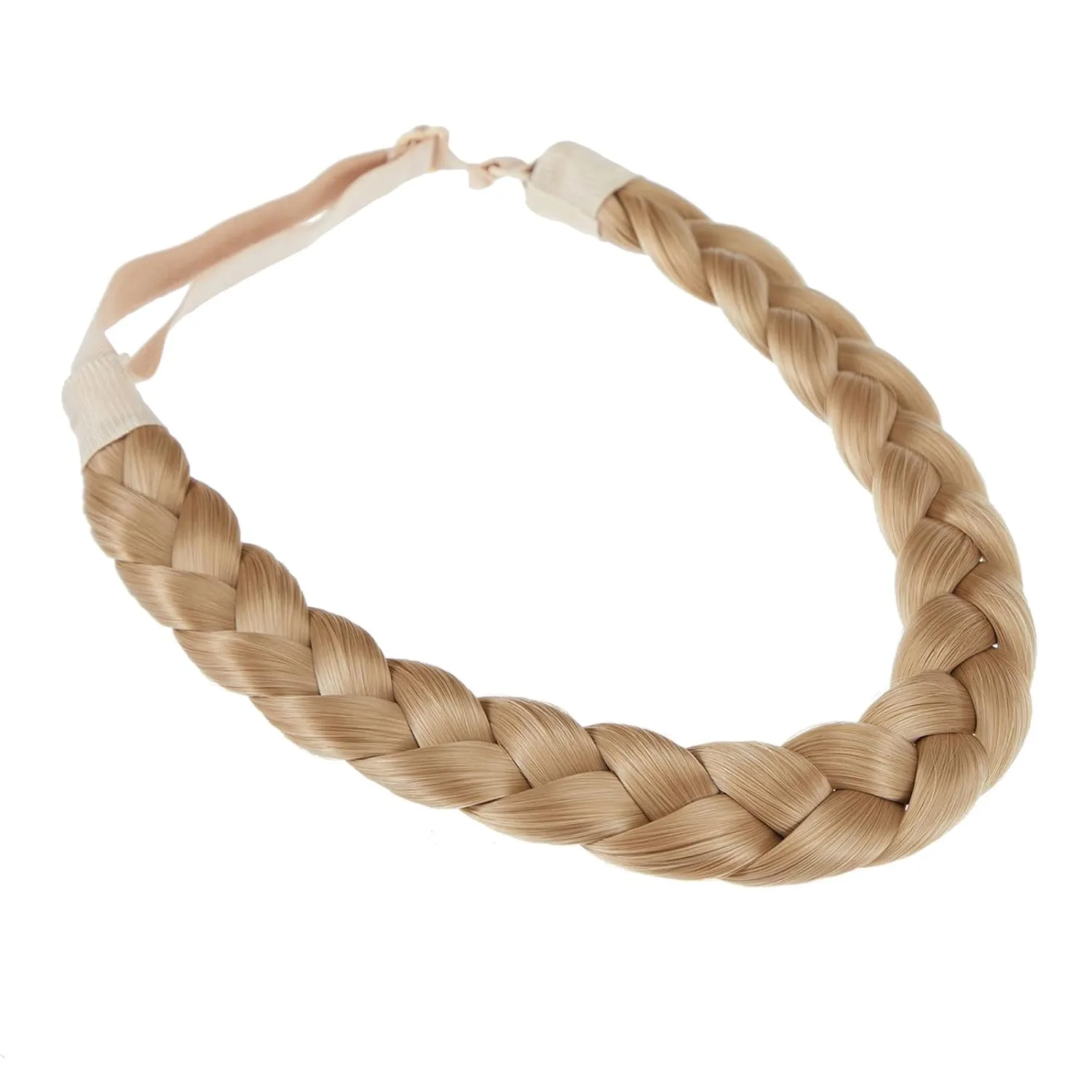 TOECWEGR Braid Headband 3 Strands Synthetic Braided Headbands Stretch Plaited Hairpiece Fashion Girl Costume Hair Accessories