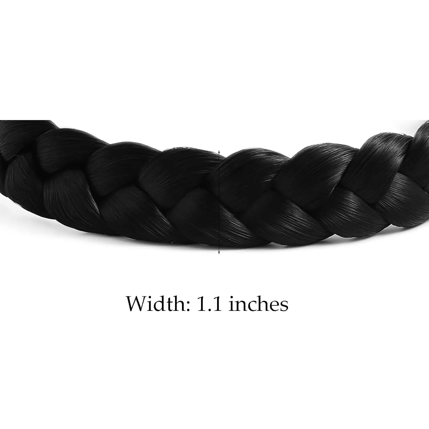 TOECWEGR Braid Headband 3 Strands Synthetic Braided Headbands Stretch Plaited Hairpiece Fashion Girl Costume Hair Accessories