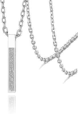 VASSAGO Islamic Ayatul Kursi Necklace for Women Men Stainless Steel/Leather Chain Muslim Allah Arabic 3D Bar Pendant Islam Eid Ramadan Gift Jewelry