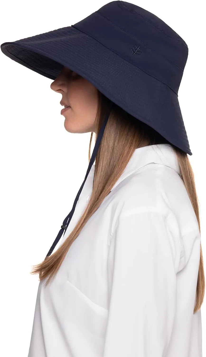 Women's Travel Beach Hat with Chin Cord - UPF 50 Sun Protection - Designed to be Your Travel Companion - CYD (One Size)